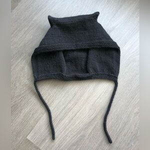 Hand Knitted Adult Bonnet/Cat Ear Bonnet